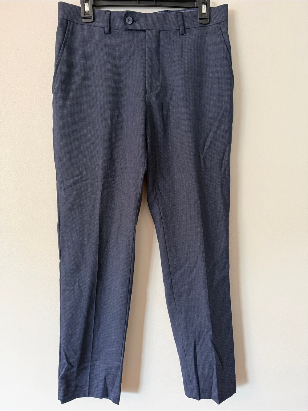 Original Penguin Men's Navy 32x30 Straight Dress Wool Pants Formal Work Holiday